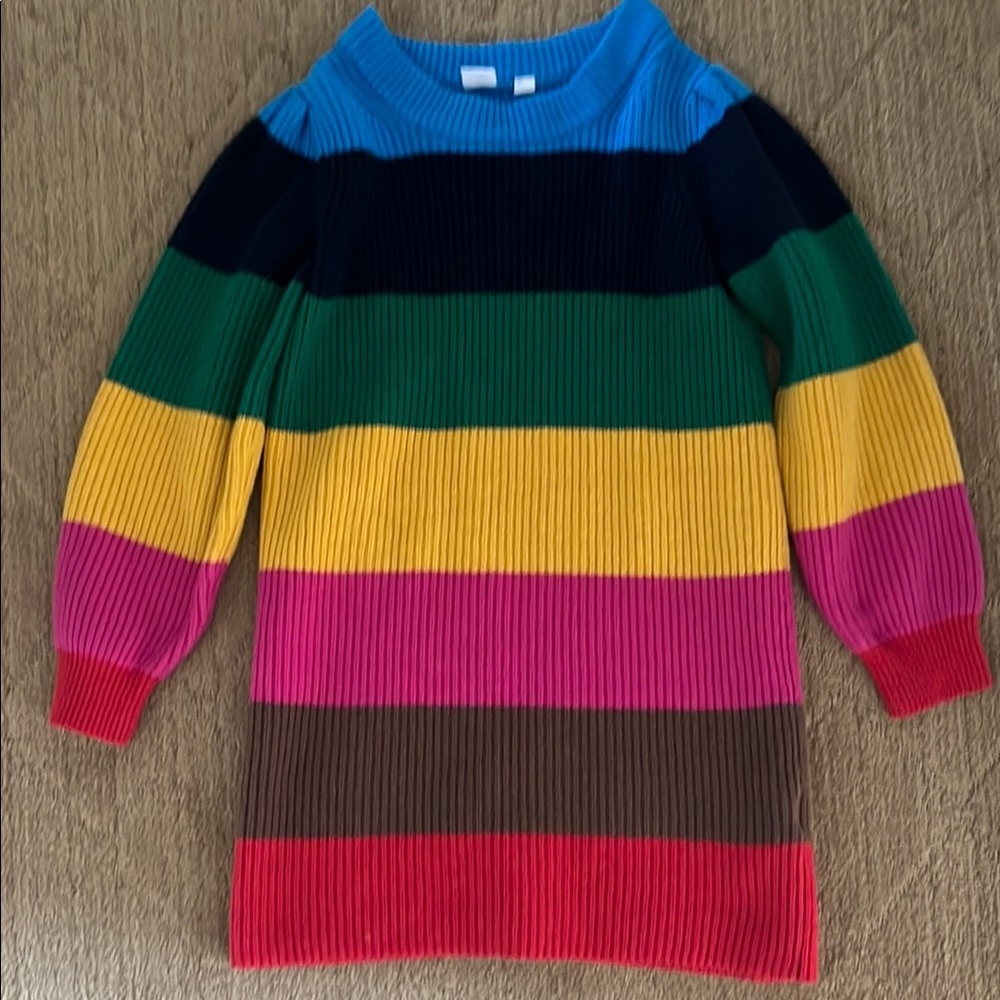 Gap Kids M (8) Colorful Striped Sweater Dress